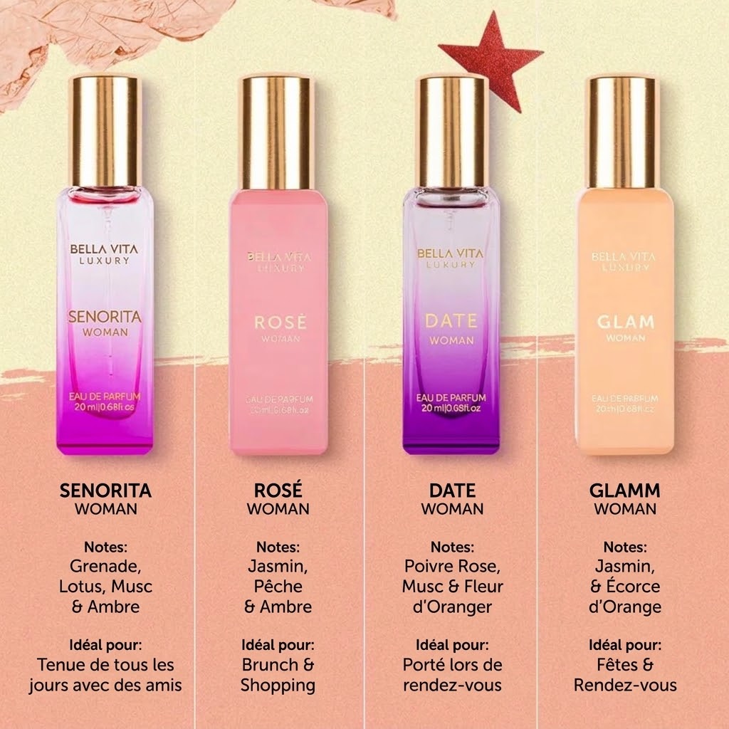 Bellavita : coffret 4 eaux de parfum femme