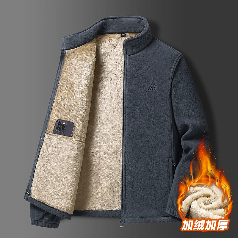 Gilet zippé peluche à capuche homme - photo 1