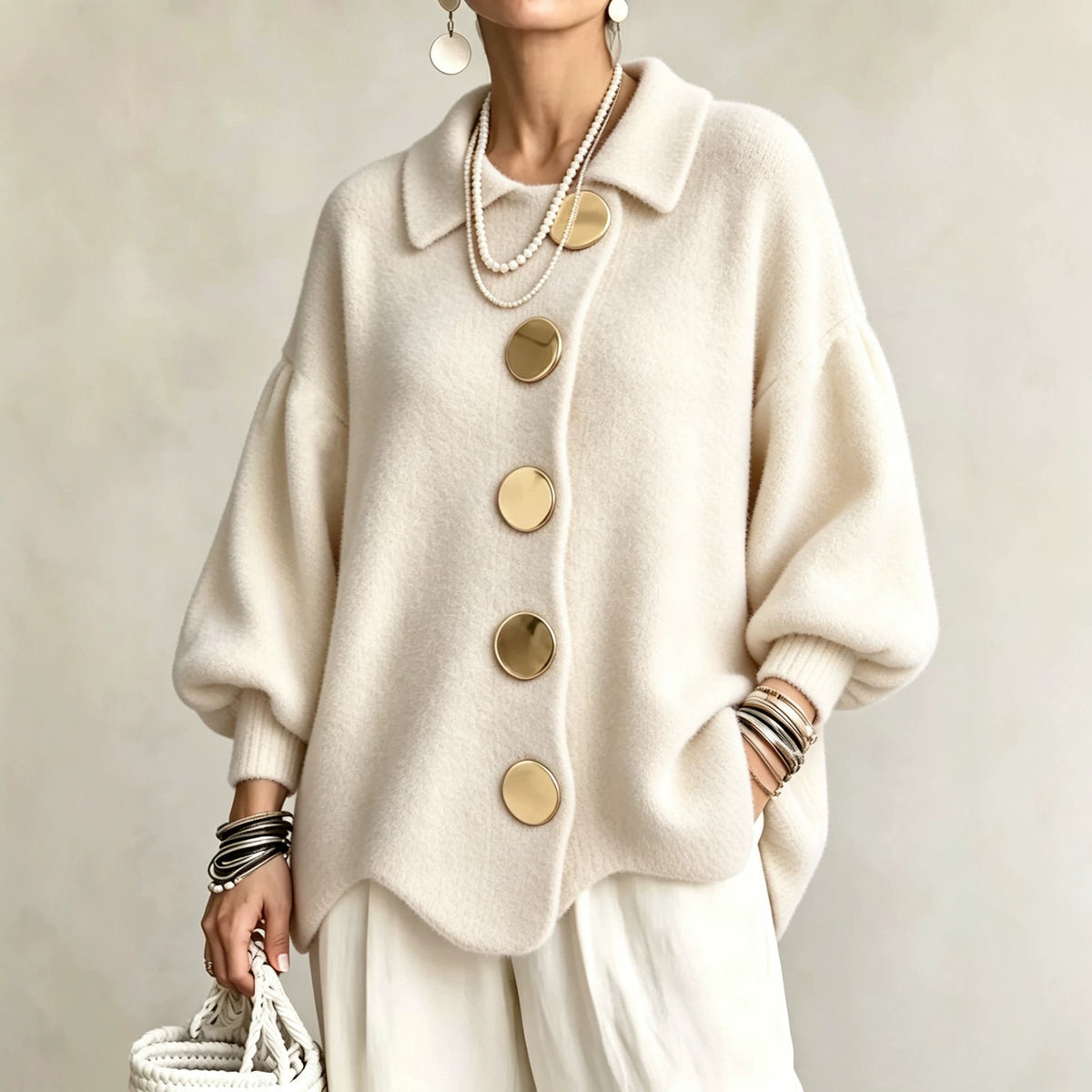 Manteau en peluche femme grande taille – photo 1