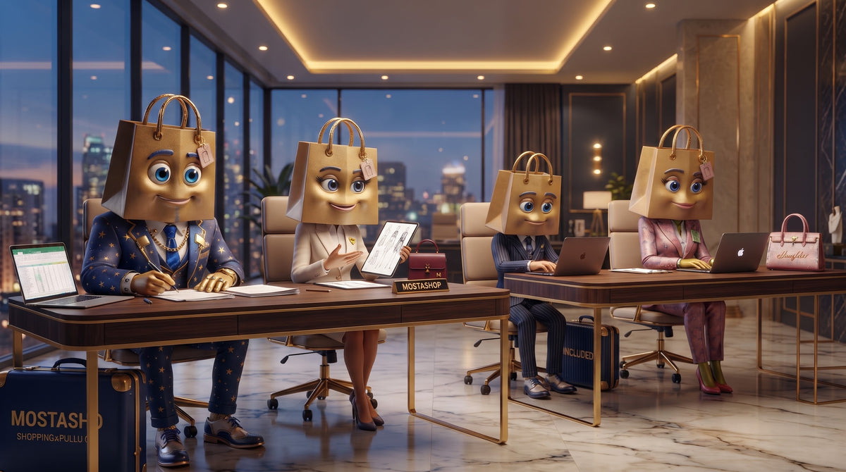 Famille Mostashop au bureau